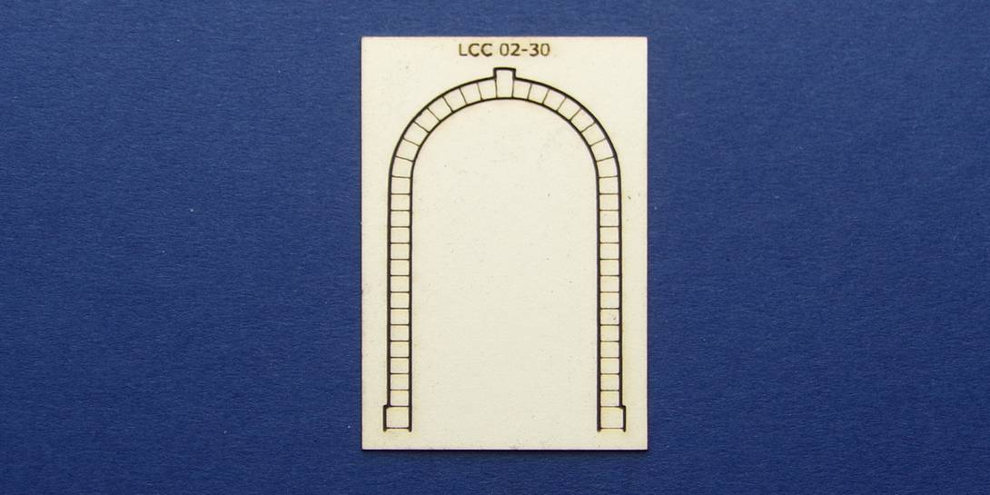 LCC 02-30 OO gauge stone decoration for LCC 02-09 Stone decoration for round double door panel.